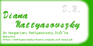 diana mattyasovszky business card